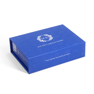 Personalised Book Shaped Rigid Blue Cardboard Gift Box With Logo