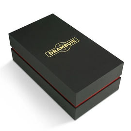 Custom Premium Rigid Cardboard Clamshell Wine Box With EVA Foam Insert