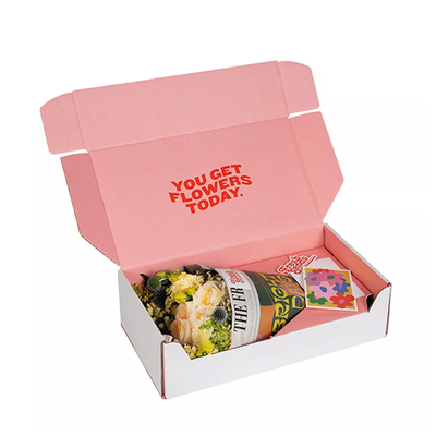 Custom Logo Print Delivery Shipping Flower Box 2022 Gift Box For Flower Store