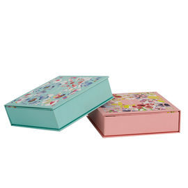 Colorful Small Rigid Magnetic Gift Box , Decorative Gift Boxes With Mirror Insert